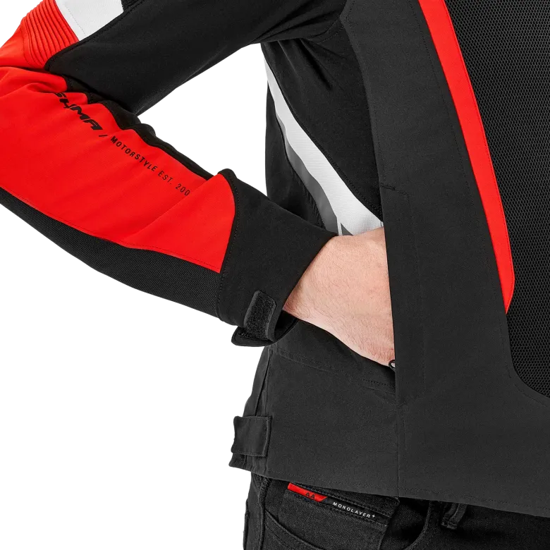 Kurtka tekstylna SHIMA MESH PRO 2.0 RED czarny czerwony biały
