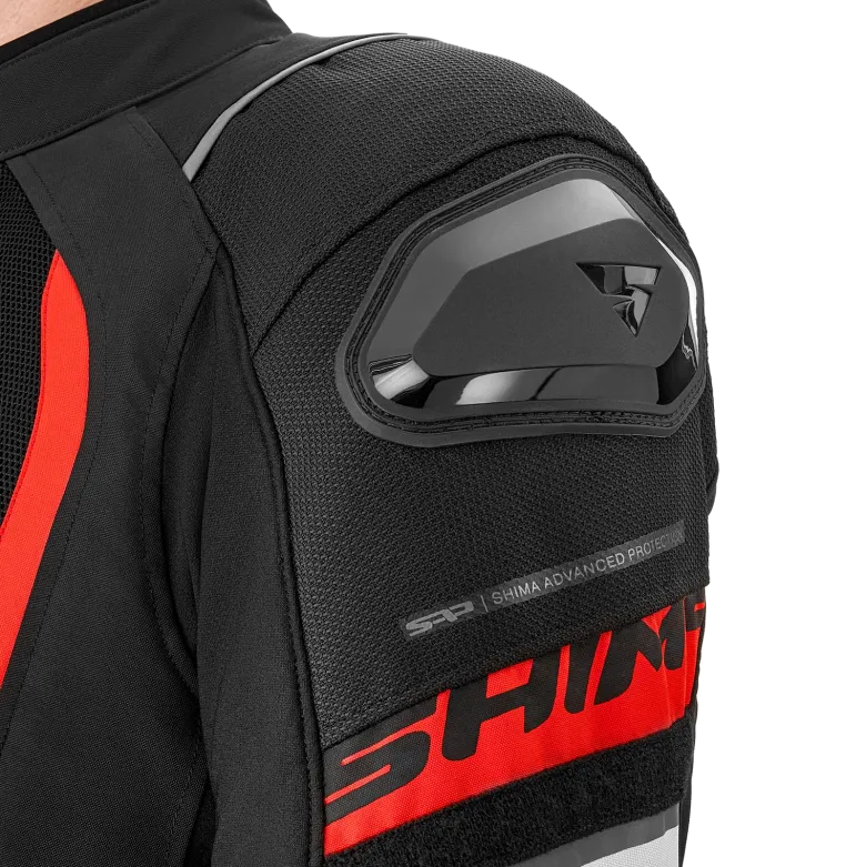 Kurtka tekstylna SHIMA MESH PRO 2.0 RED czarny czerwony biały