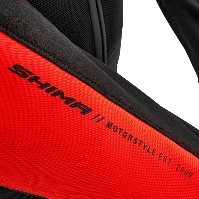 Kurtka tekstylna SHIMA MESH PRO 2.0 RED czarny czerwony biały