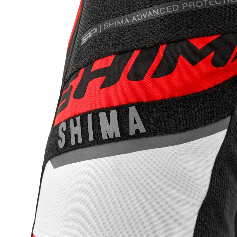 Kurtka tekstylna SHIMA MESH PRO 2.0 RED czarny czerwony biały