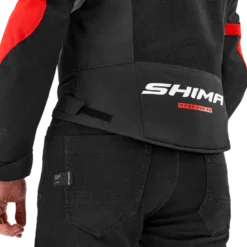 Kurtka tekstylna SHIMA MESH PRO 2.0 RED czarny czerwony biały