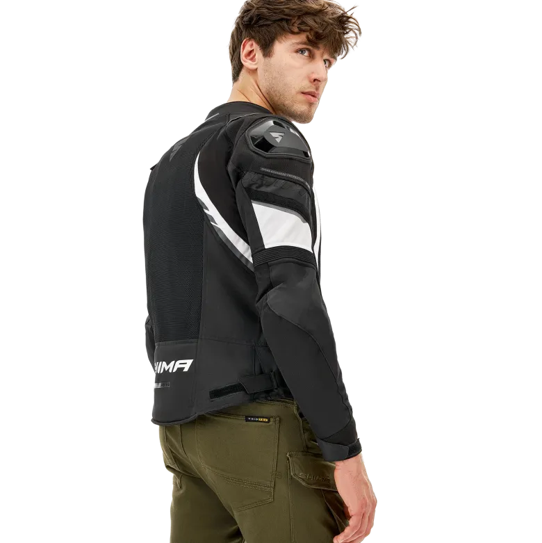 Kurtka tekstylna SHIMA MESH PRO 2.0 BLACK/WHITE czarny biały
