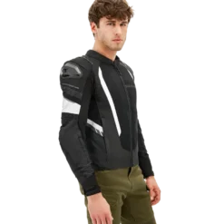 Kurtka tekstylna SHIMA MESH PRO 2.0 BLACK/WHITE czarny biały