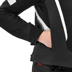 Kurtka tekstylna SHIMA MESH PRO 2.0 BLACK/WHITE czarny biały