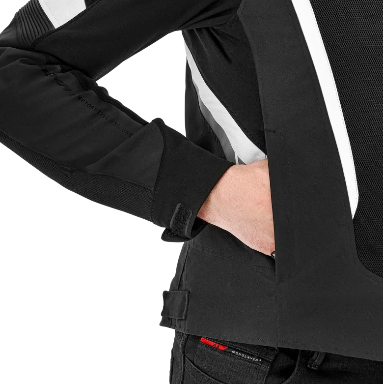 Kurtka tekstylna SHIMA MESH PRO 2.0 BLACK/WHITE czarny biały