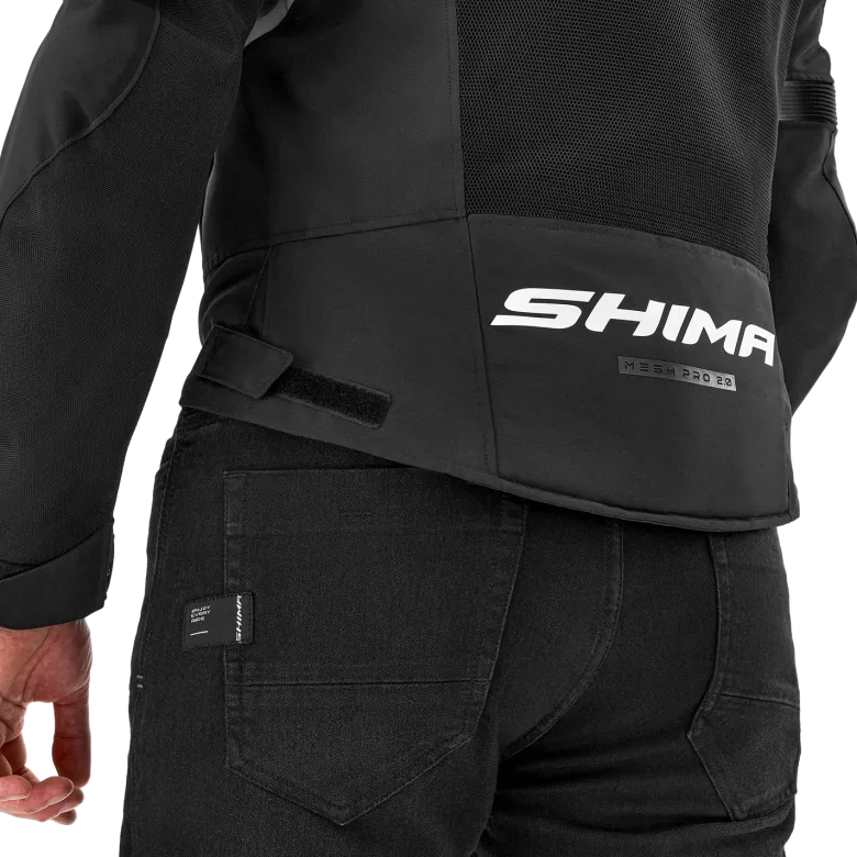 Kurtka tekstylna SHIMA MESH PRO 2.0 BLACK czarny