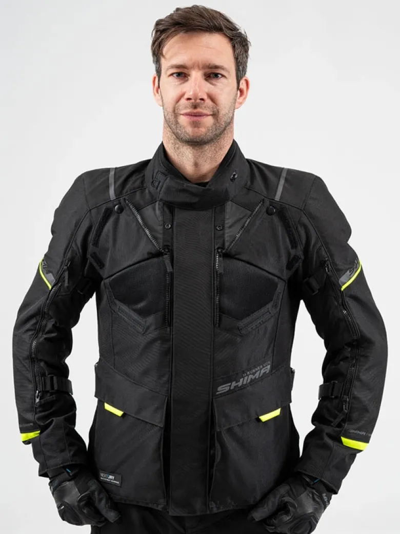 Kurtka tekstylna SHIMA RUNNER FLUO czarny żółty fluo