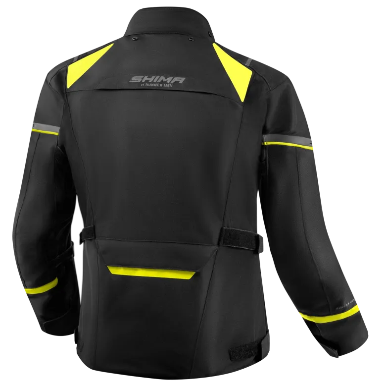 Kurtka tekstylna SHIMA RUNNER FLUO czarny żółty fluo