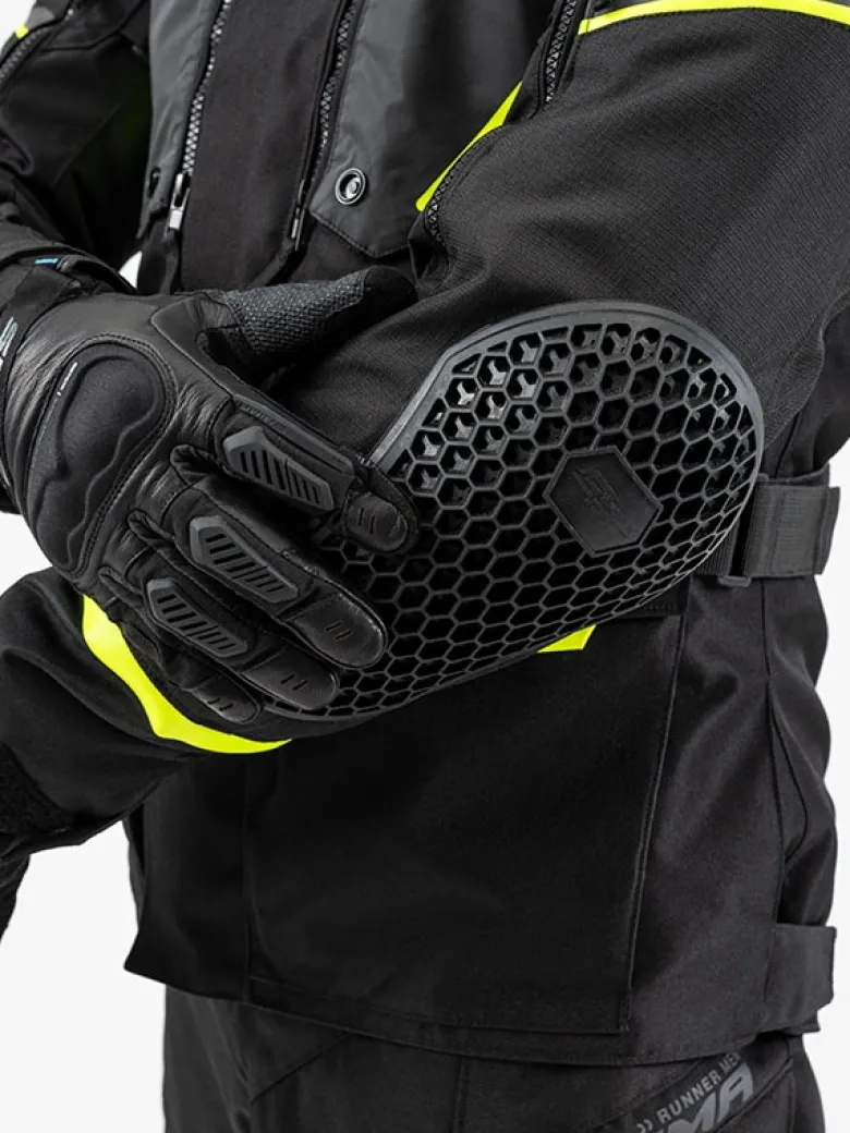Kurtka tekstylna SHIMA RUNNER FLUO czarny żółty fluo