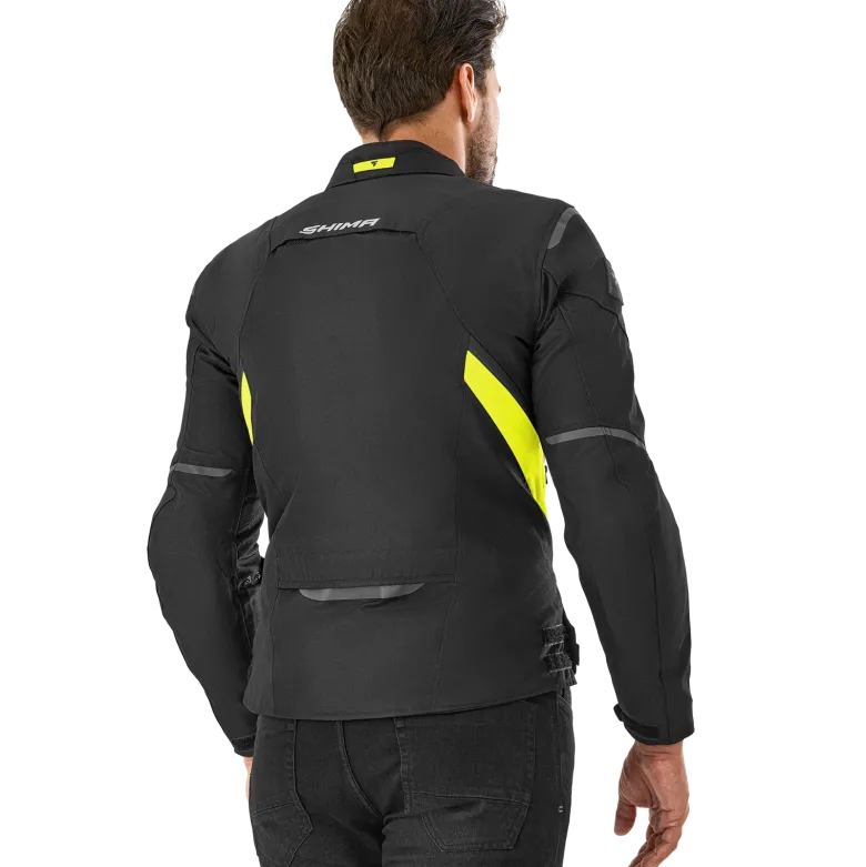 Kurtka tekstylna SHIMA RUSH 2.0 FLUO czarny żółty fluo