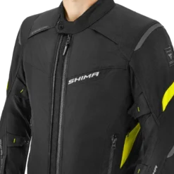 Kurtka tekstylna SHIMA RUSH 2.0 FLUO czarny żółty fluo