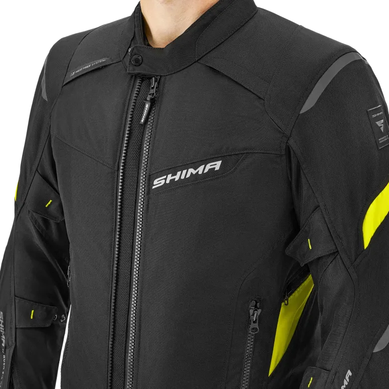 Kurtka tekstylna SHIMA RUSH 2.0 FLUO czarny żółty fluo