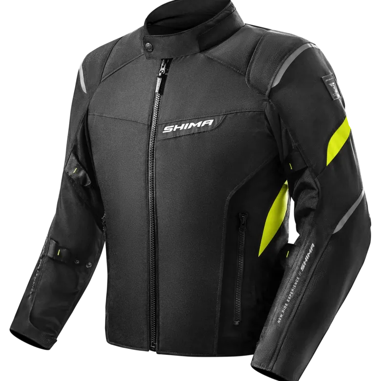Kurtka tekstylna SHIMA RUSH 2.0 FLUO czarny żółty fluo