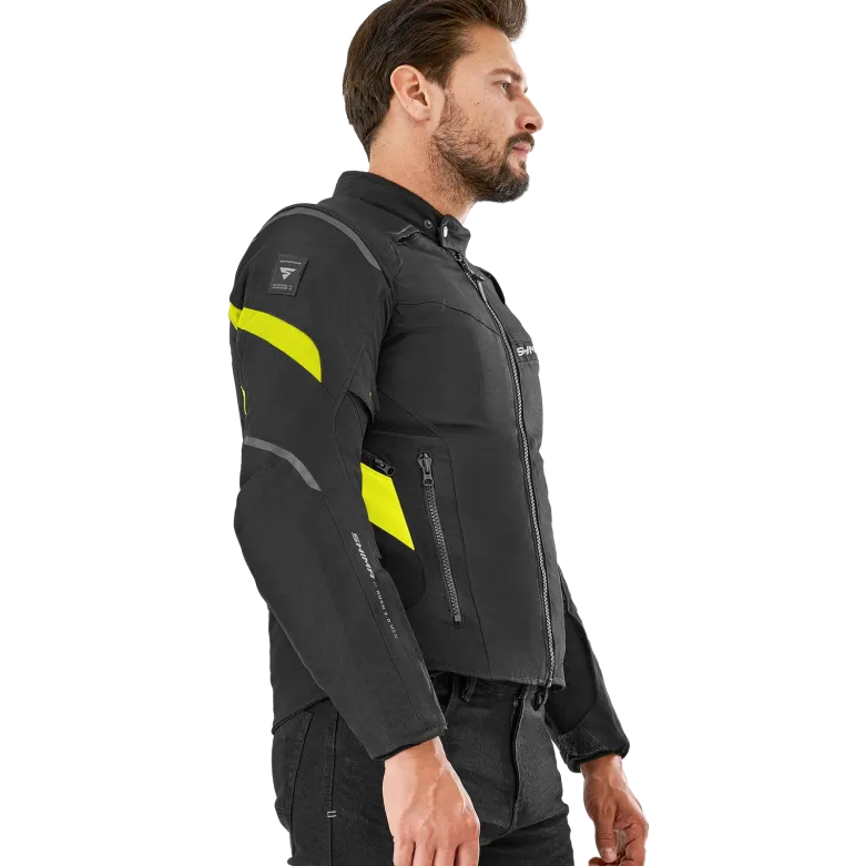 Kurtka tekstylna SHIMA RUSH 2.0 FLUO czarny żółty fluo