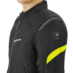 Kurtka tekstylna SHIMA RUSH 2.0 FLUO czarny żółty fluo