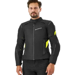 Kurtka tekstylna SHIMA RUSH 2.0 FLUO czarny żółty fluo