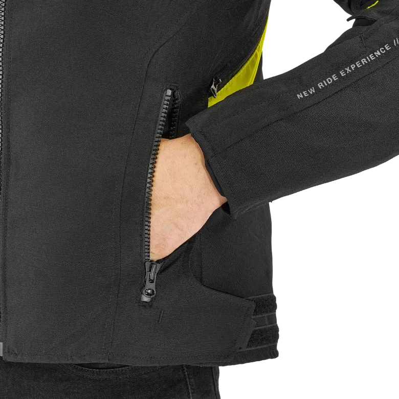 Kurtka tekstylna SHIMA RUSH 2.0 FLUO czarny żółty fluo