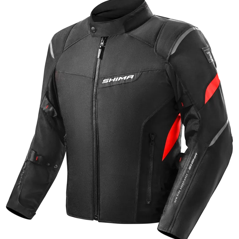 Kurtka tekstylna SHIMA RUSH 2.0 RED czarny czerwony
