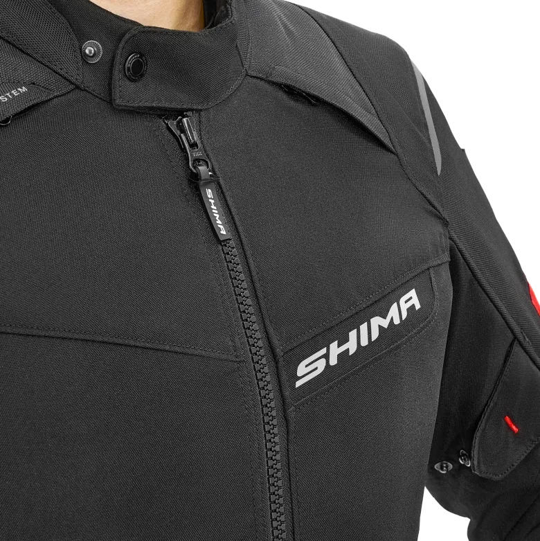 Kurtka tekstylna SHIMA RUSH 2.0 RED czarny czerwony