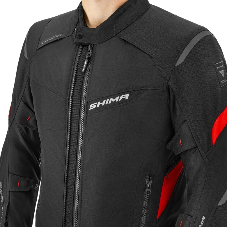 Kurtka tekstylna SHIMA RUSH 2.0 RED czarny czerwony