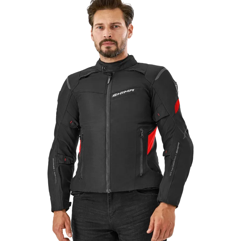 Kurtka tekstylna SHIMA RUSH 2.0 RED czarny czerwony