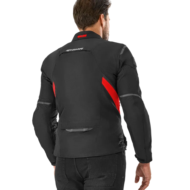 Kurtka tekstylna SHIMA RUSH 2.0 RED czarny czerwony