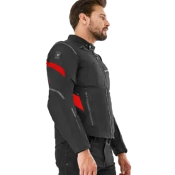 Kurtka tekstylna SHIMA RUSH 2.0 RED czarny czerwony