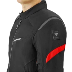 Kurtka tekstylna SHIMA RUSH 2.0 RED czarny czerwony
