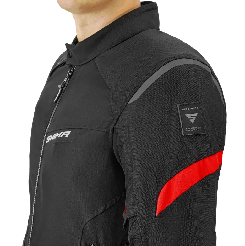 Kurtka tekstylna SHIMA RUSH 2.0 RED czarny czerwony