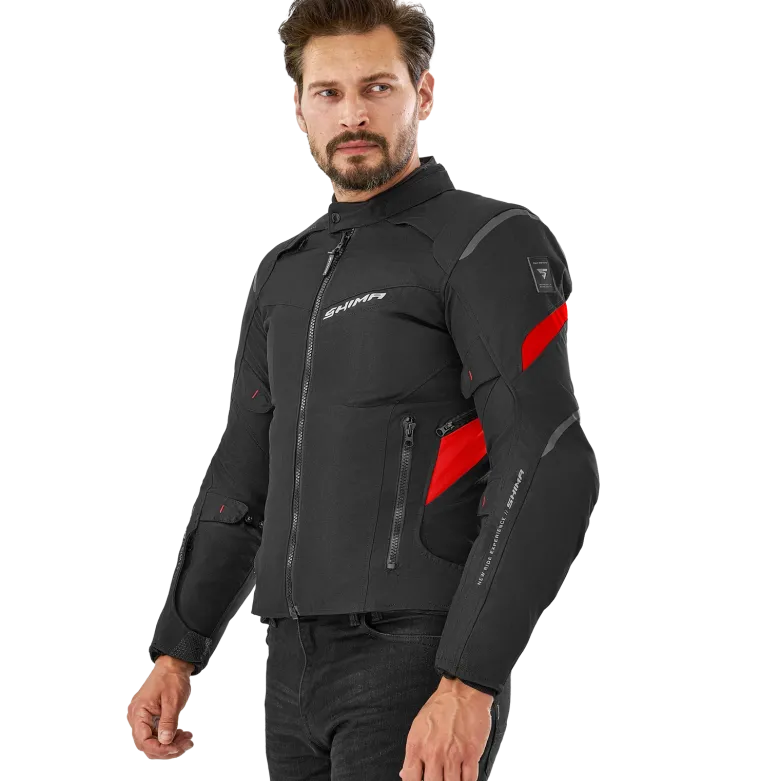 Kurtka tekstylna SHIMA RUSH 2.0 RED czarny czerwony