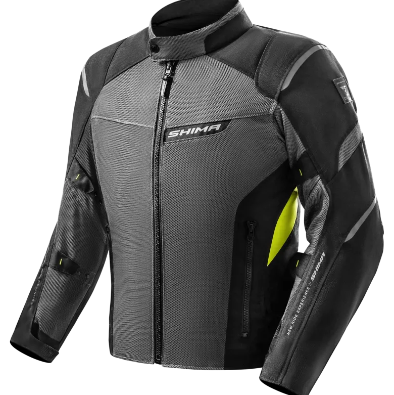 Kurtka tekstylna SHIMA RUSH 2.0 VENTED FLUO szary żółty fluo czarny