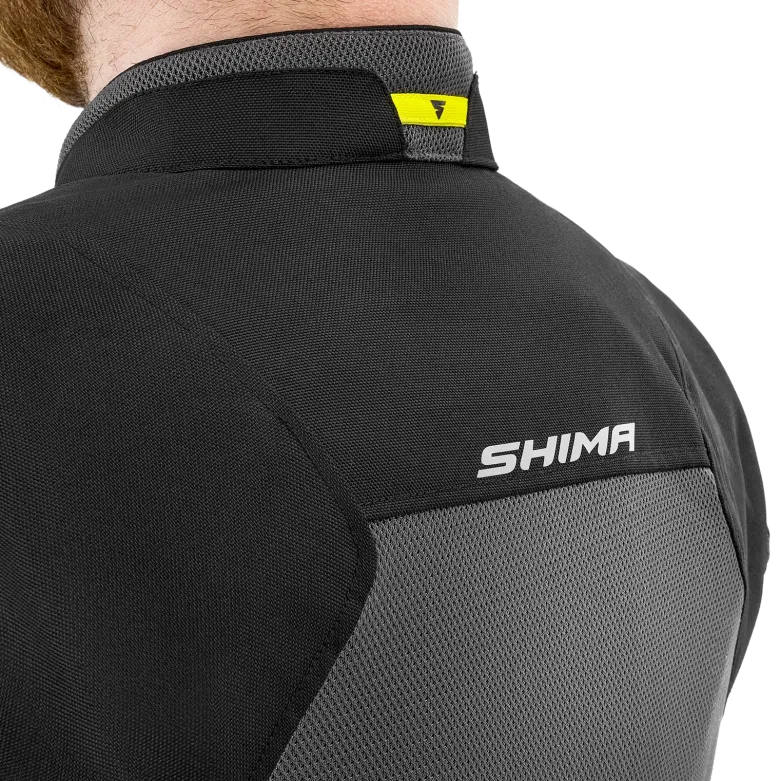 Kurtka tekstylna SHIMA RUSH 2.0 VENTED FLUO szary żółty fluo czarny