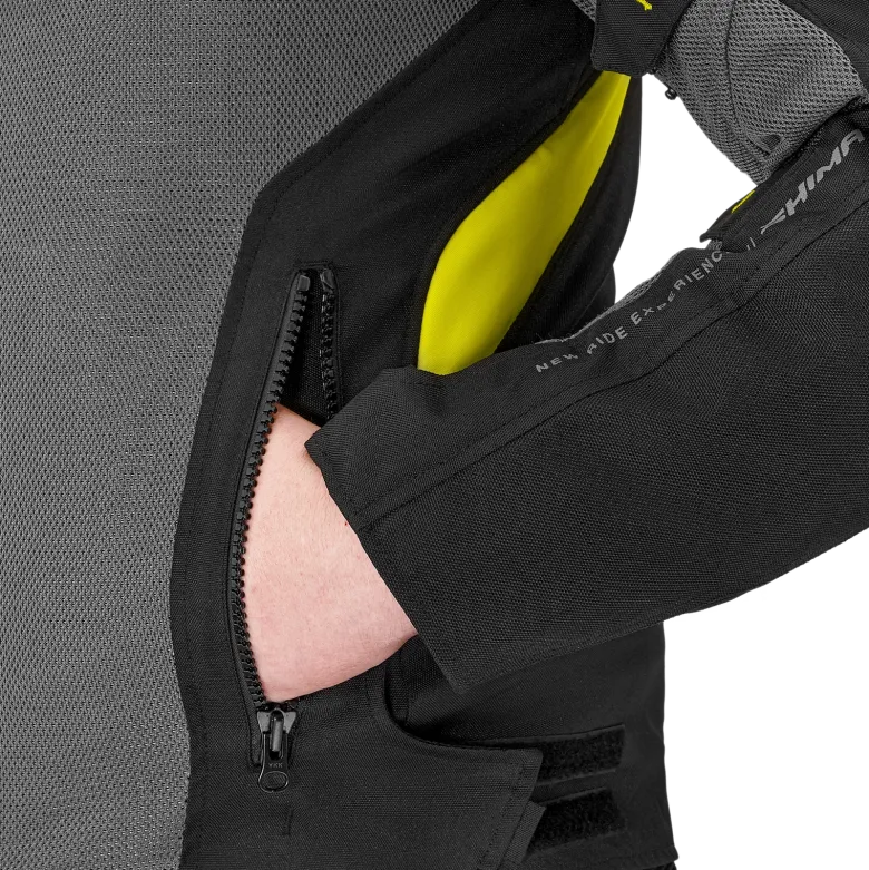 Kurtka tekstylna SHIMA RUSH 2.0 VENTED FLUO szary żółty fluo czarny