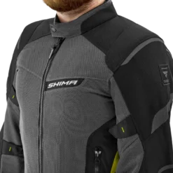 Kurtka tekstylna SHIMA RUSH 2.0 VENTED FLUO szary żółty fluo czarny