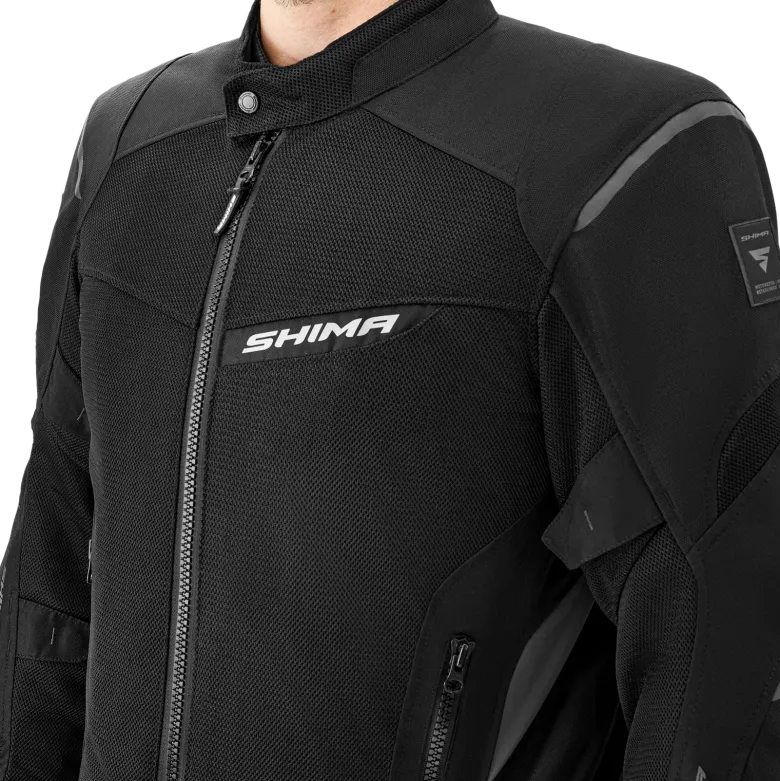 Kurtka tekstylna SHIMA RUSH 2.0 VENTED BLACK czarny