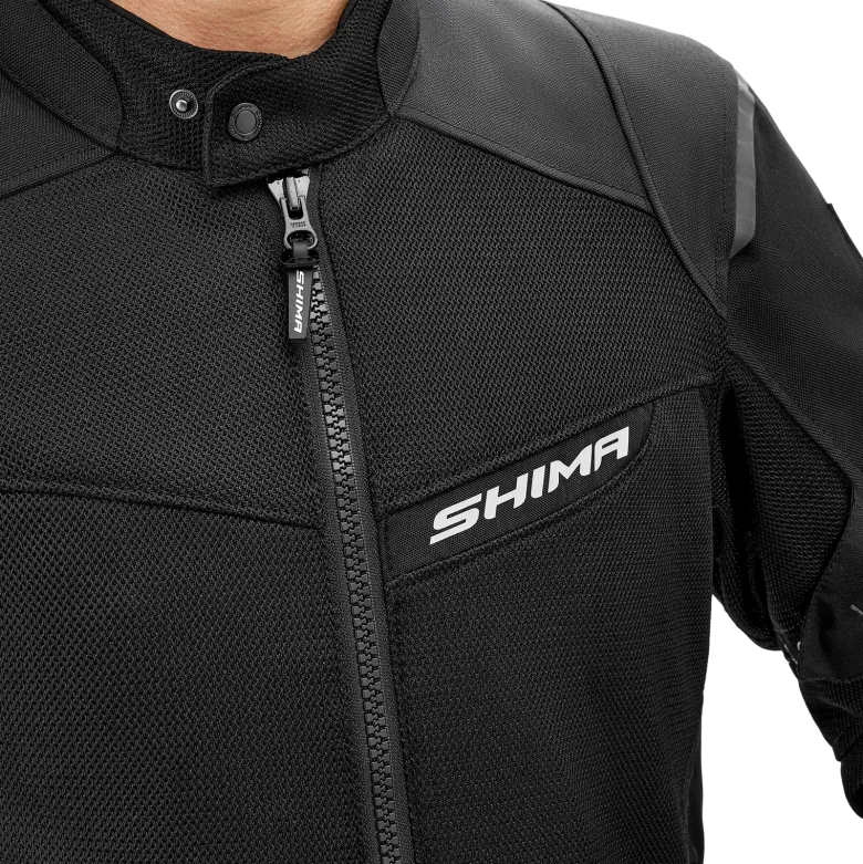 Kurtka tekstylna SHIMA RUSH 2.0 VENTED BLACK czarny