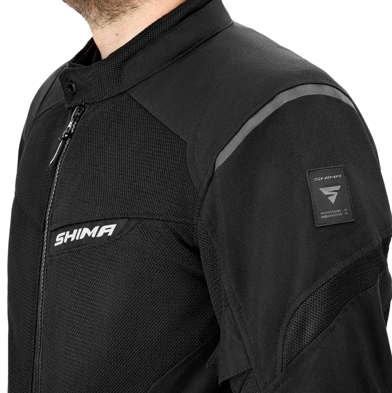 Kurtka tekstylna SHIMA RUSH 2.0 VENTED BLACK czarny