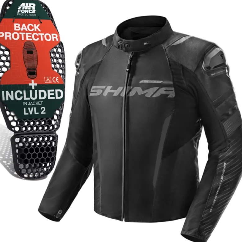 Kurtka tekstylna SHIMA SOLID 2.0 BLACK czarny