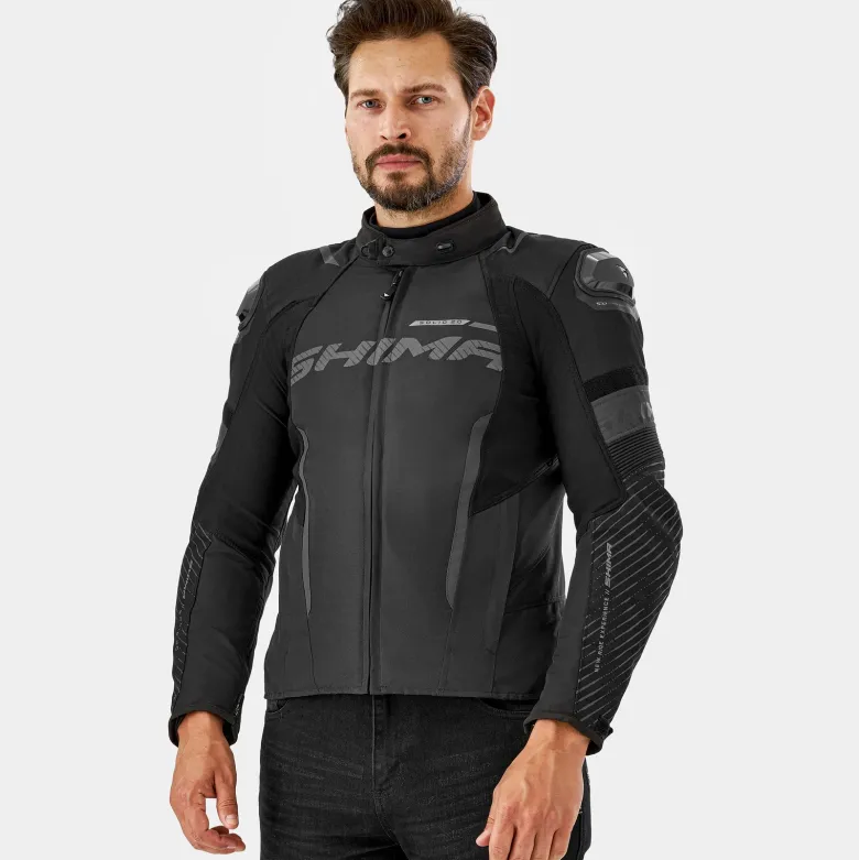 Kurtka tekstylna SHIMA SOLID 2.0 BLACK czarny