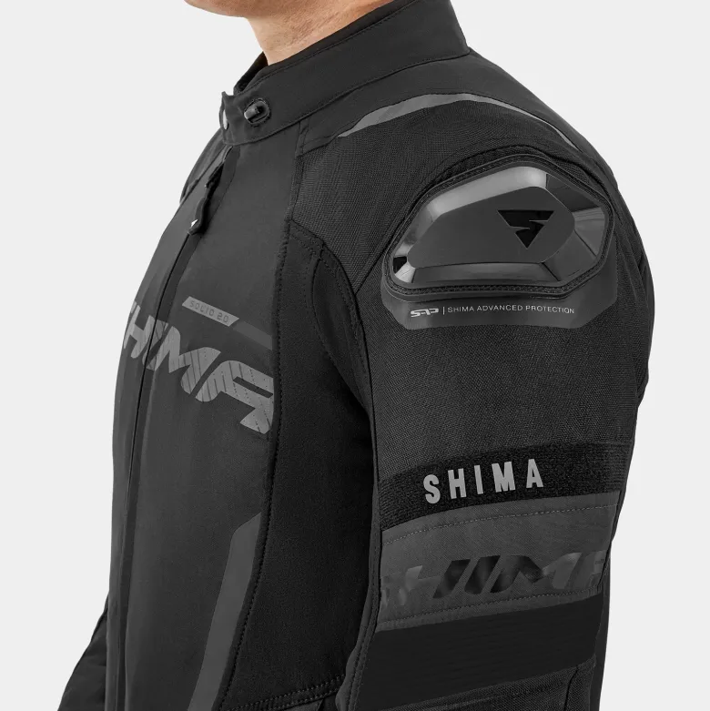Kurtka tekstylna SHIMA SOLID 2.0 BLACK czarny