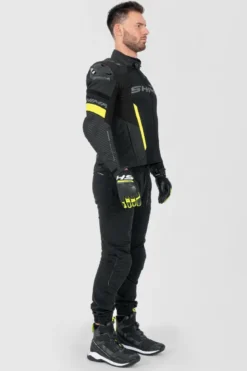 Kurtka tekstylna SHIMA SOLID 2.0 VENTED FLUO czarny żółty fluo