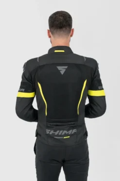 Kurtka tekstylna SHIMA SOLID 2.0 VENTED FLUO czarny żółty fluo