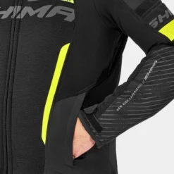 Kurtka tekstylna SHIMA SOLID 2.0 VENTED FLUO czarny żółty fluo