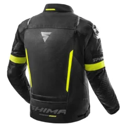 Kurtka tekstylna SHIMA SOLID 2.0 VENTED FLUO czarny żółty fluo