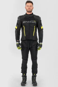 Kurtka tekstylna SHIMA SOLID 2.0 VENTED FLUO czarny żółty fluo