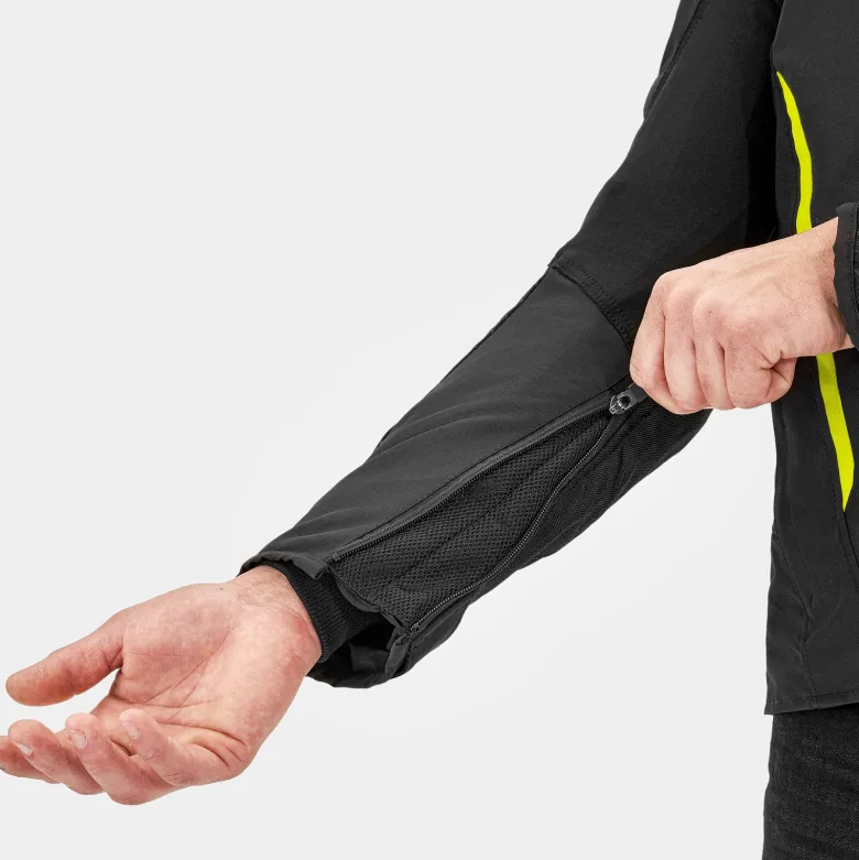 Kurtka tekstylna SHIMA SOLID 2.0 FLUO czarny żółty fluo