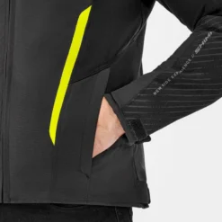 Kurtka tekstylna SHIMA SOLID 2.0 FLUO czarny żółty fluo
