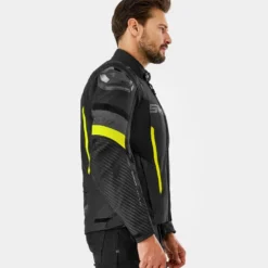 Kurtka tekstylna SHIMA SOLID 2.0 FLUO czarny żółty fluo