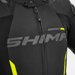 Kurtka tekstylna SHIMA SOLID 2.0 FLUO czarny żółty fluo