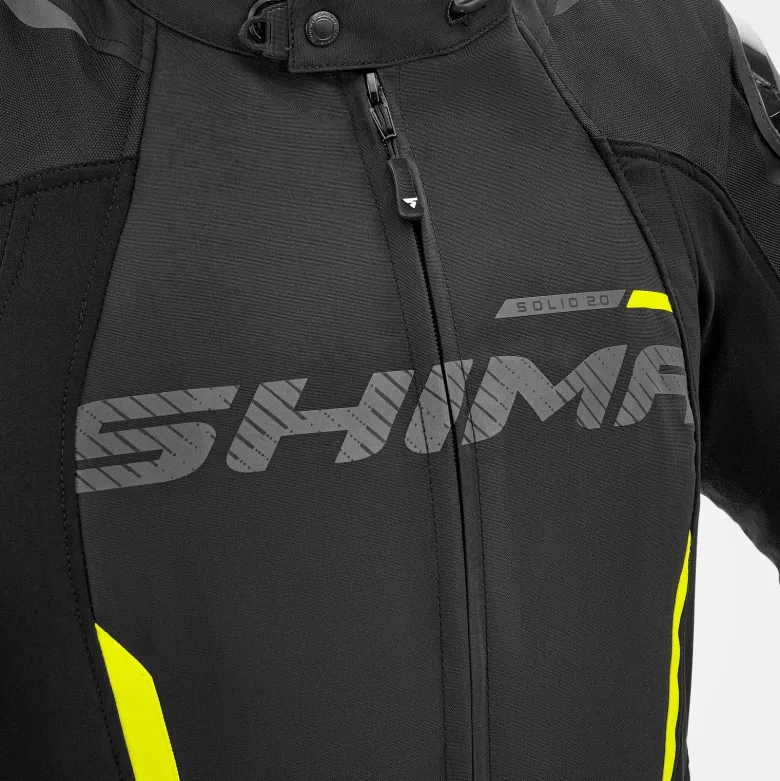 Kurtka tekstylna SHIMA SOLID 2.0 FLUO czarny żółty fluo